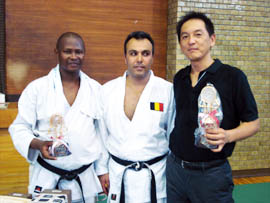 Masters Kata Winners - Humphrey, Ali & Masahiro Sensei's 1
