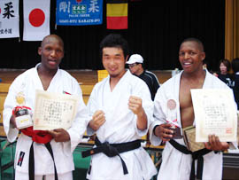 Snr Black Belt Winners-Nelson, Japanese Champ & Tshepo 1