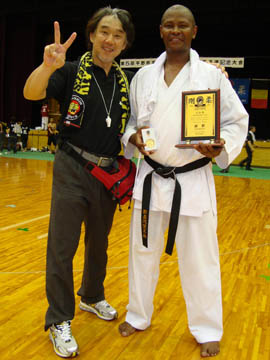 World Kuyukai Master Champ-Humphrey Shihan with former 3 times Kuyuka Seiji Shihani 1